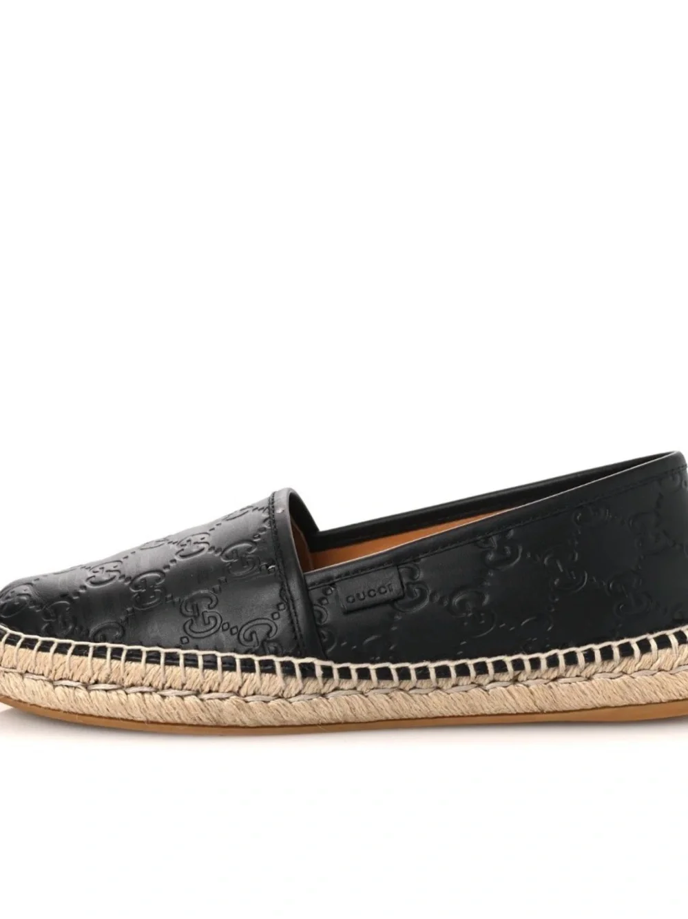 Gucci Microguccissima Black Leather Espadrilles Original packaging size 5